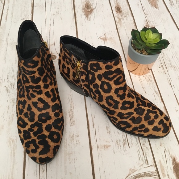 Sam Edelman Shoes - Sam Edelman Calf Hair Leopard Petty Boot Size 7
